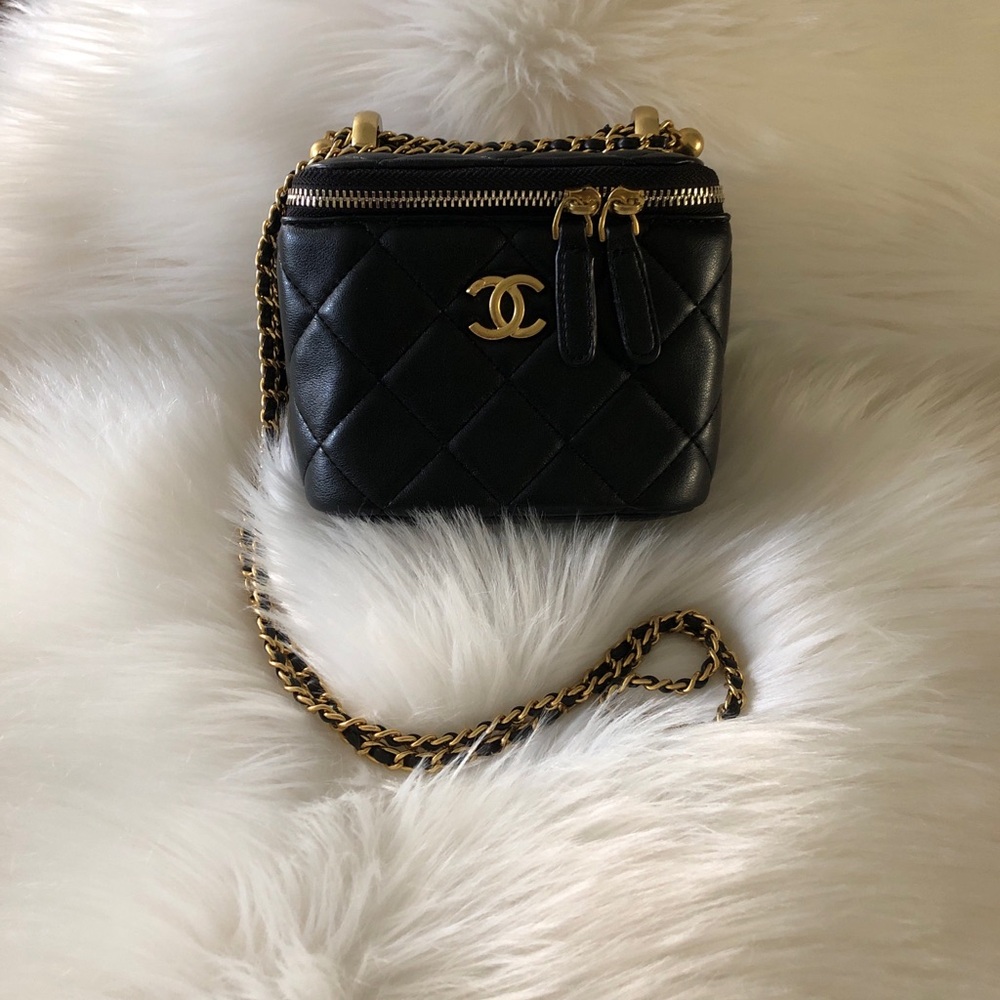 *Read description Chanel Black Quilted Crossbody with Gold Accents